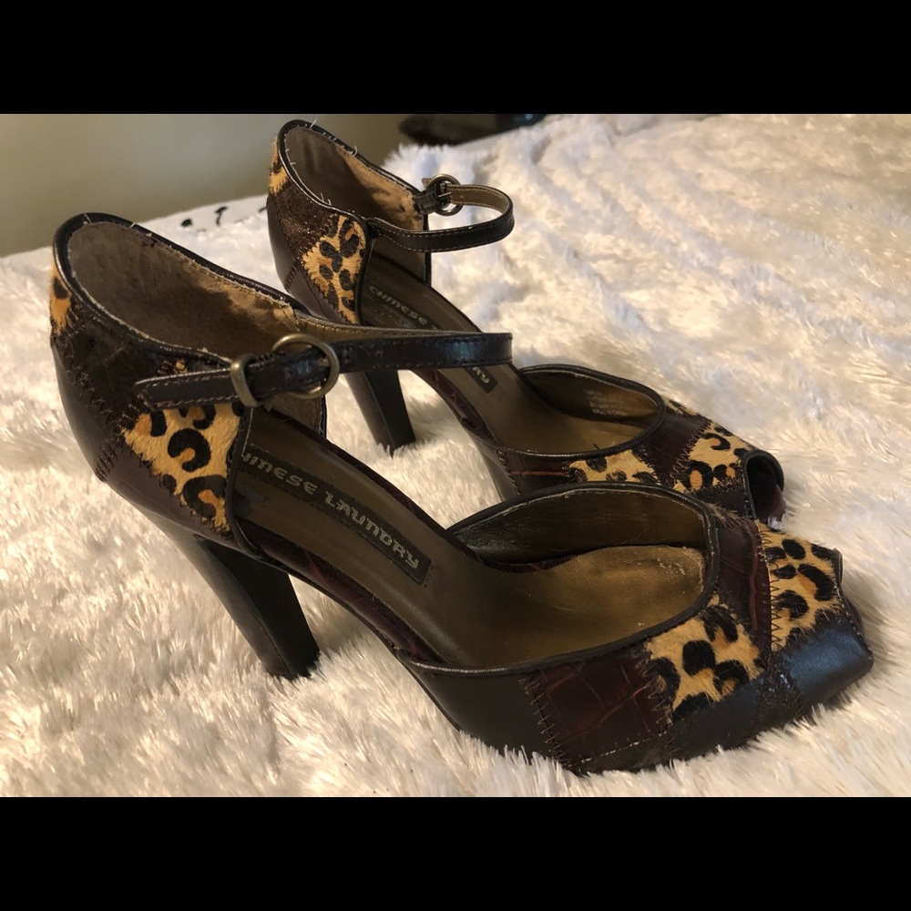 Chinese Laundry Multi-Patched Heels